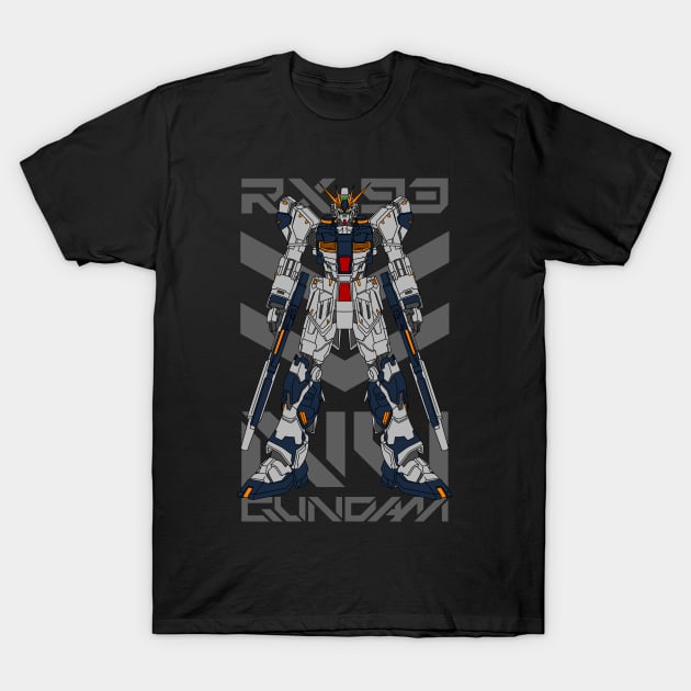 RX93 NU GUNDAM T-Shirt by garistipis